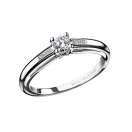 Tu es le Sel n°2 Ring, white gold ans diamonds