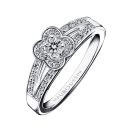 Bague Chance of Love n°1, or blanc et diamants