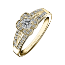 Bague Chance of Love n°2, or jaune et diamants