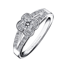 Bague Chance of Love n°2, or blanc et diamants