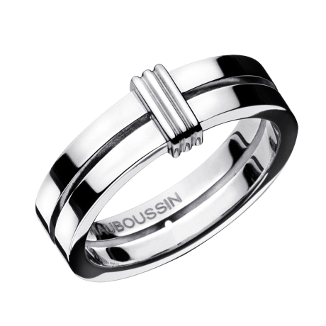 wedding band Subtile Eternité, white gold