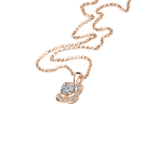 Pendentif Chance of Love n°2, or rose, diamants