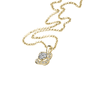 Chance of Love n°2 Pendant, yellow gold and diamonds