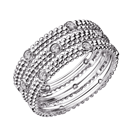 Ring Le Premier Jour, white gold, diamonds