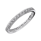 Diam's Sex & Love wedding band, diamonds, white gold