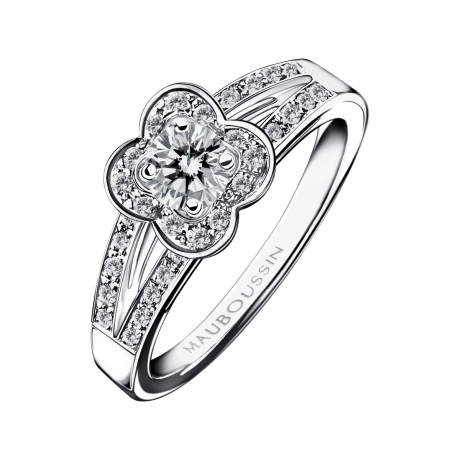 Chance of Love N°3 Ring, white gold and diamonds