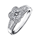 Chance of Love N°5 Ring, white gold and diamonds