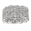 Je le Veux Ring, white gold, 5 rows of diamonds