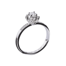 Bague, Sacré Désir, or blanc et diamants