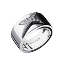 Ring, L'Etoile du Démon, black ceramic, white gold and diamonds