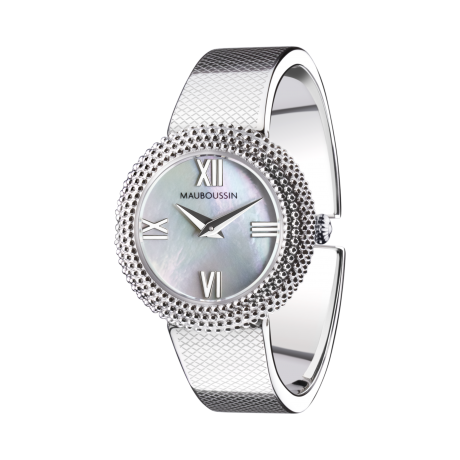 Watch L'Heure de Paix, small model, automatic, steel bracelet