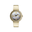 'L'heure du Premier Jour", stainless steel watch, mother-of-pearl dial, quartz movement 