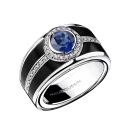 Bague bonbon bleu