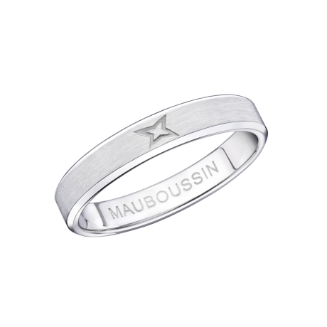 Alliance éternelle mon amour, argent 925 brossé  4mm