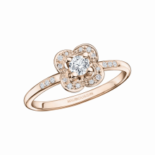 BAGUE CHANCE SUPER ONE, OR ROSE, DIAMANT