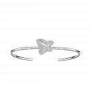 BRACELET JONC TU ES SUBLIME FLEUR DE LA VIE     OR BLANC, NACRE ET DIAMANTS