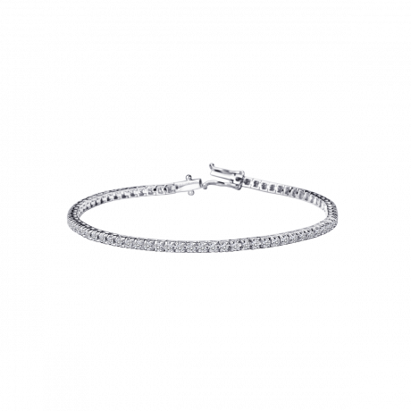 BRACELET TU EST MA RIVIERE D'AMOUR   1,5 CARATS        OR BLANC, DIAMANTS