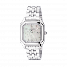 MONTRE BELO HORIZONTE   ACIER, NACRE BLANCHE, DIAMANTS 